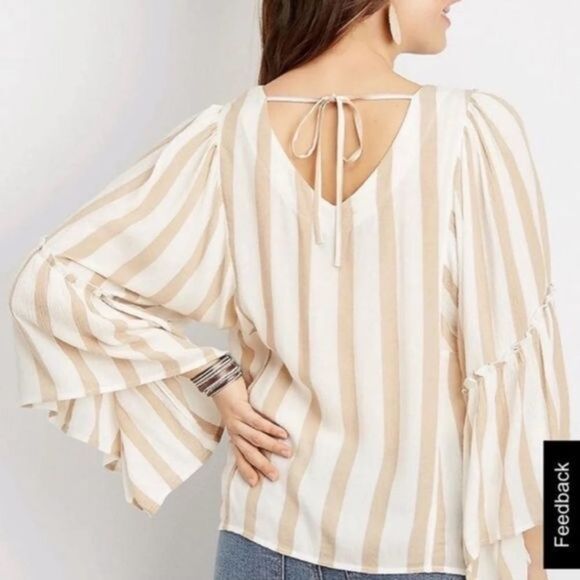 Maurices Women's blouse shirt top XS stripe Rare discontinued - Picture 2 of 2